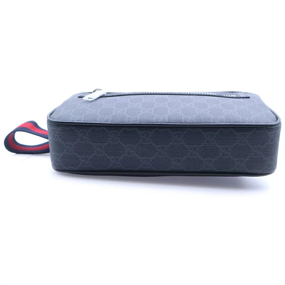 GUCCI GG Supreme Body Bum Crossbody Belt Bag Waist Black - Picture 5 of 6